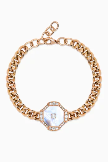 Quwa Motif Bracelet in 18kt Rose Gold