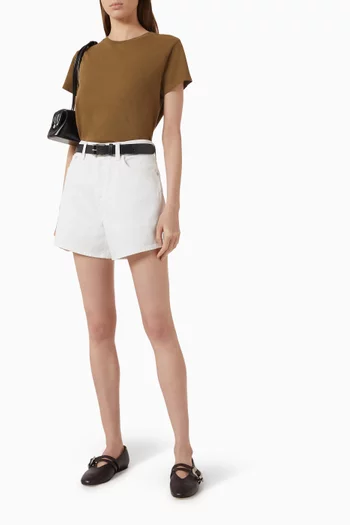 Shrunken T-shirt in Organic-cotton Jersey