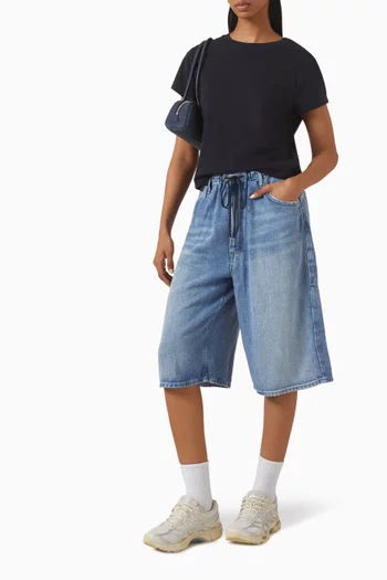 Shrunken T-shirt in Organic-cotton Jersey