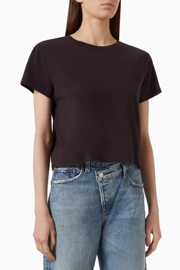 Shrunken T-shirt in Organic-cotton Jersey