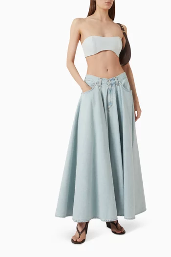 Gwynne Tube Top in Denim