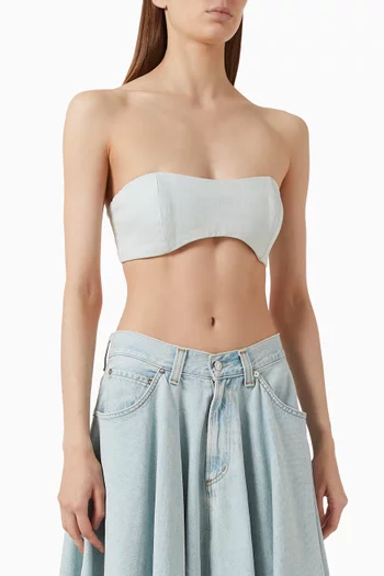 Gwynne Tube Top in Denim