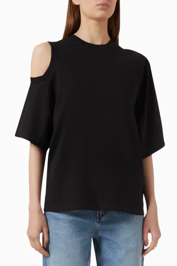 Shoulder Cut-out T-shirt