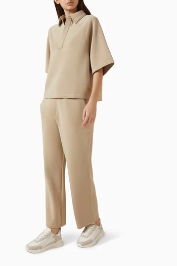 Barrel-leg Pants in Scuba