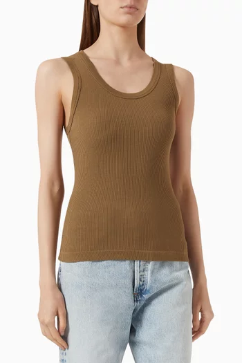 Poppy Tank Top in Organic-cotton Blend