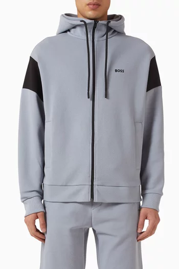 Union Hoodie in Spacer Piqué