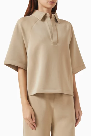 Loose-fit Polo Shirt in Scuba