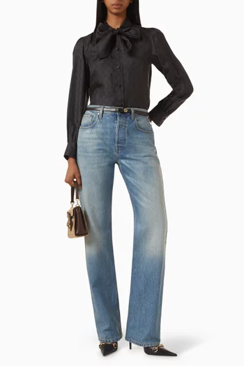 Straight-leg Jeans in Denim