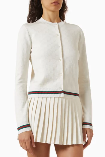 Jacquard Cardigan in GG Knit