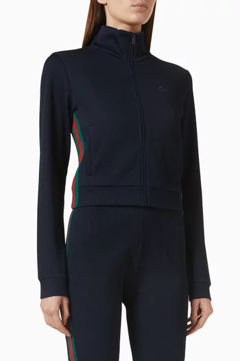 Striped Sweatshirt in Cotton-jersey