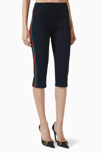 Web Leggings in Rib Cotton Jersey