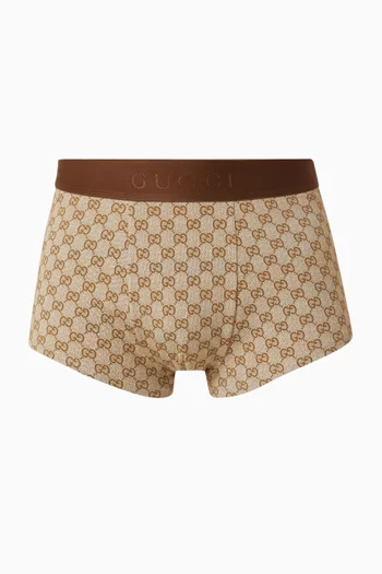 GG Printed Boxers in Jersey