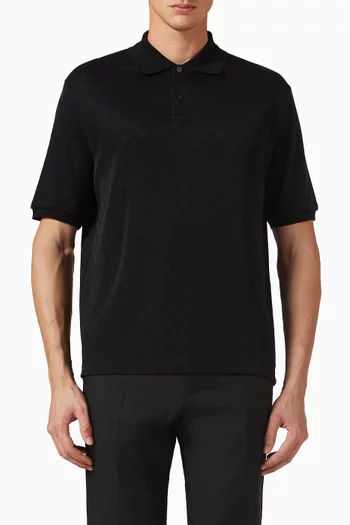 GG Jacquard Polo Shirt in Technical Jersey