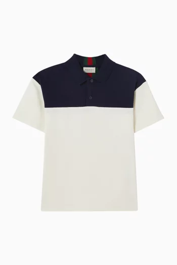 Colour-block Polo Shirt