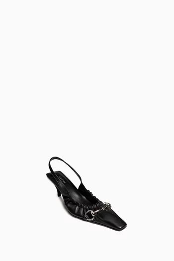 Vittoria 55 Slingback Pumps in Nappa Leather