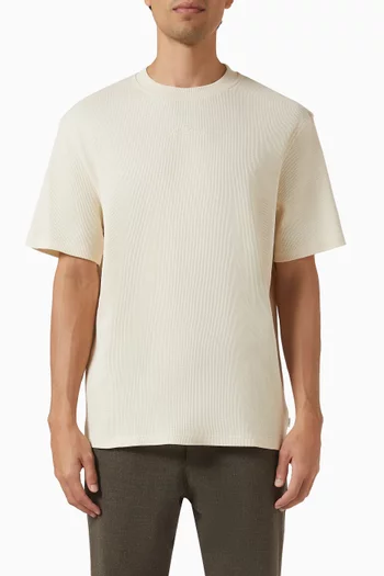 Signature Waffle T-shirt in Cotton