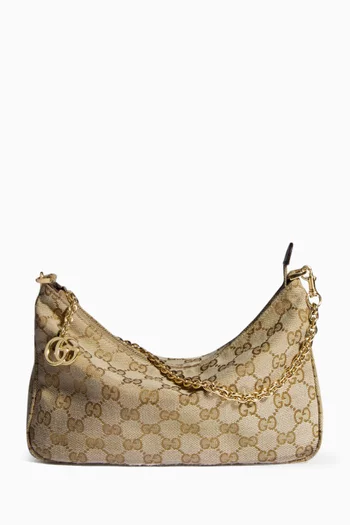 Small Lady Lunetta Shoulder Bag in GG Canvas