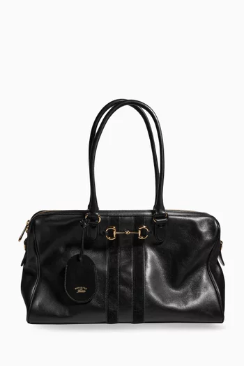 Large Borsetto Boston Bag in Leather