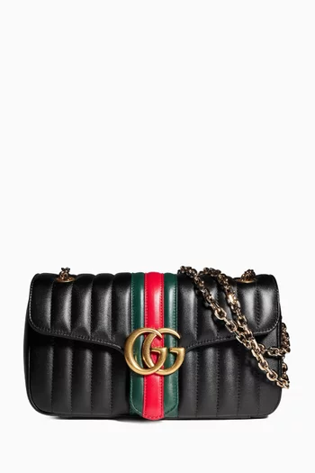 Medium Jetset GG Marmont Shoulder Bag in Leather
