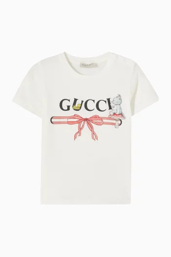 Logo-print T-shirt in Cotton-jersey