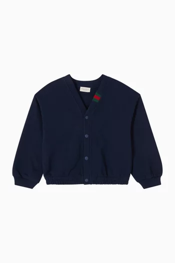 Cardigan in Felted Cotton-jersey