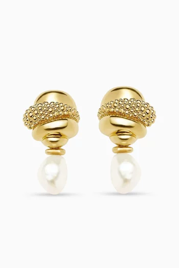 Pearl Baya Detachable Drop Earrings in 18kt Recycled Gold