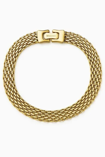 Heirloom Chain Bracelet in 18kt Gold-plated Steel