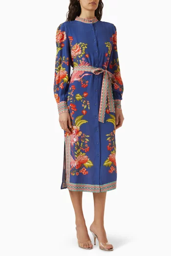 Kaitlyn Belted Midi Dress