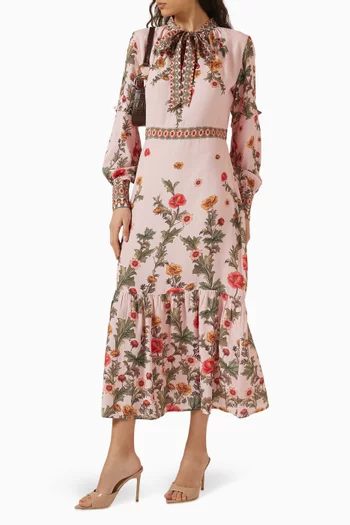 Davina Printed Midi Dress