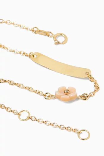 Flower Diamond Bracelet in 18kt Gold