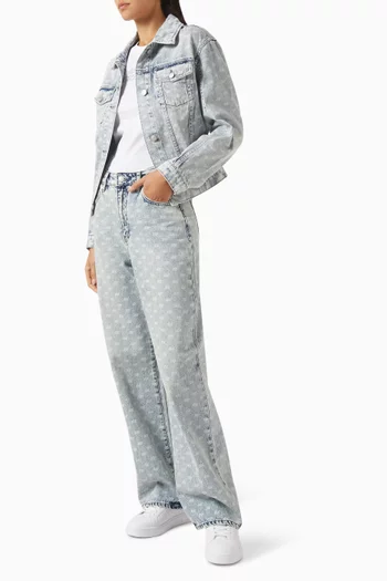 Monogram Jeans in Denim