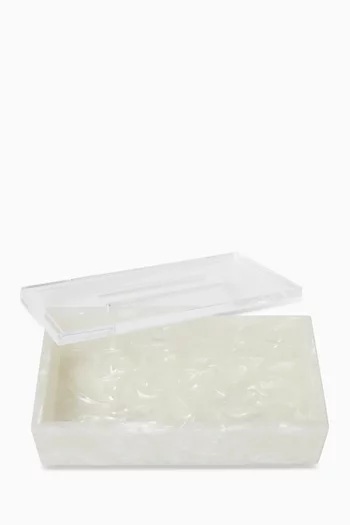 Clear Quartz Tissue Box in Acrylic