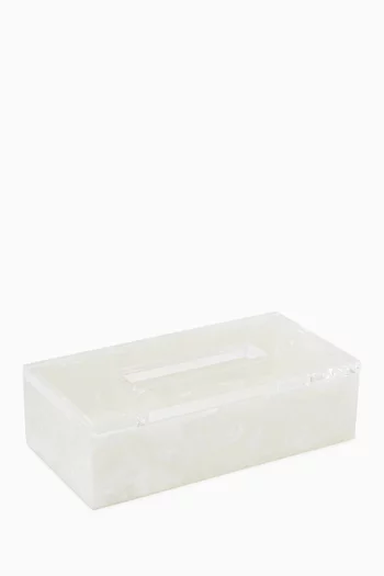 Clear Quartz Tissue Box in Acrylic