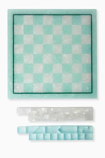 The Chess Set - Turquoise & Clear Quartz