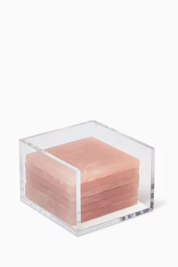 Birthstone Coasters in Resin, Set of 6