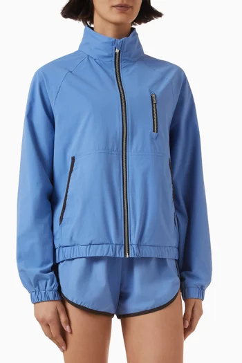 Contrast Binding Track Jacket