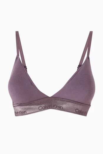 Lightly Lined Triangle Bralette in Cotton Modal