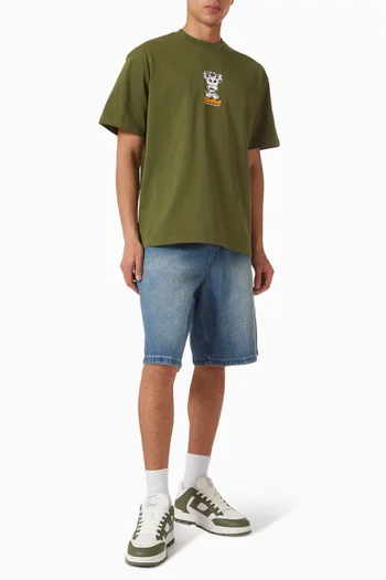 Drummer Baggy Shorts in Denim