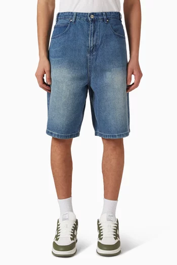 Drummer Baggy Shorts in Denim