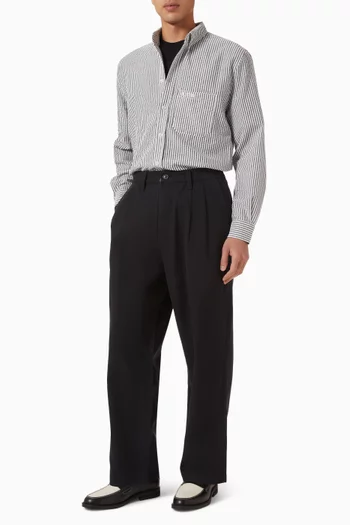 Pleated Pants in Cotton