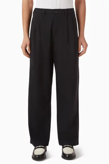Pleated Pants in Cotton