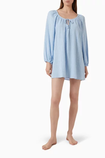 Mini Dress in Linen Blend