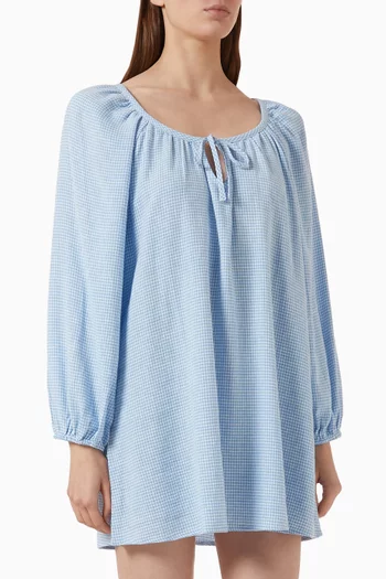 Mini Dress in Linen Blend