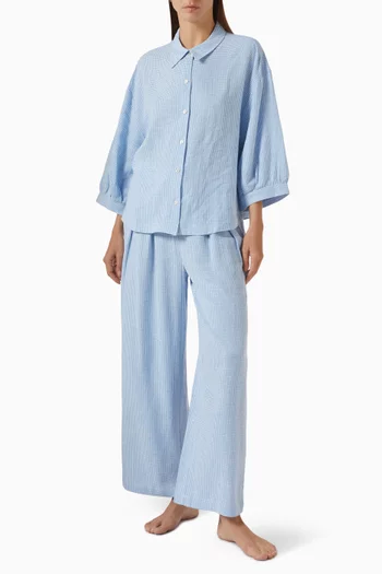 Button-up Shirt in Linen Blend