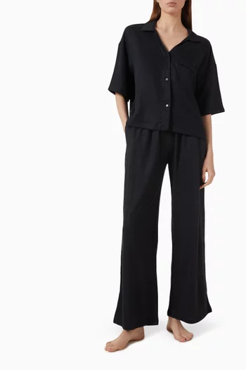 Wide-leg Pants in Organic Linen