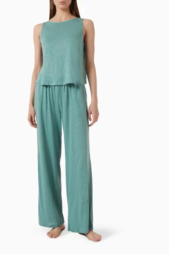 Wide-leg Pants in Organic Linen