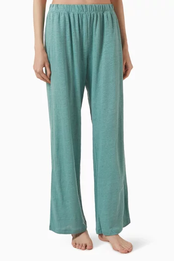 Wide-leg Pants in Organic Linen
