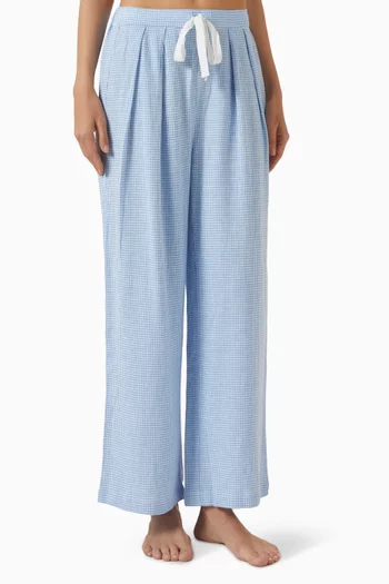 Drawstring Pants in Linen Blend