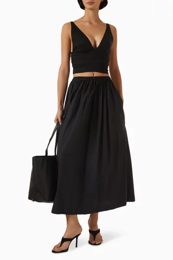 Pianoro Midi Skirt in Cotton