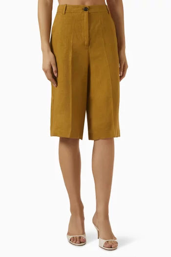 Cattolica Bermuda Shorts in Linen